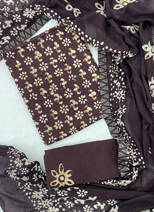 Block Print Elegant Cotton Suit Set - Stylish Attire