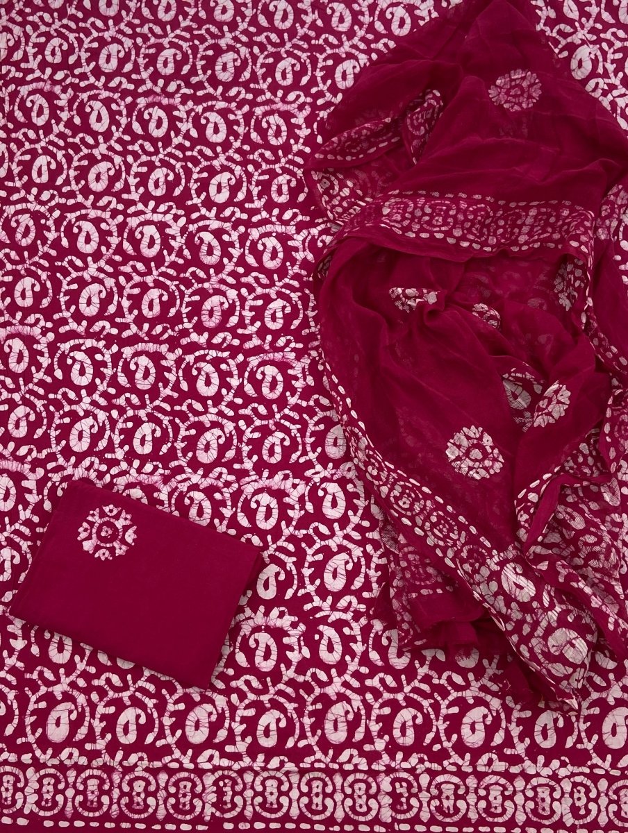 Block Print Elegant Cotton Suit Set - Stylish Attire