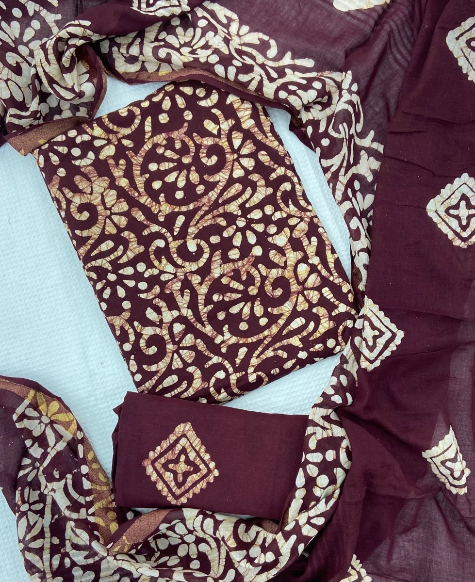 Block Print Elegant Cotton Suit Set - Stylish Attire