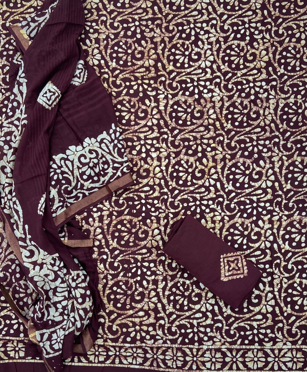 Block Print Elegant Cotton Suit Set - Stylish Attire