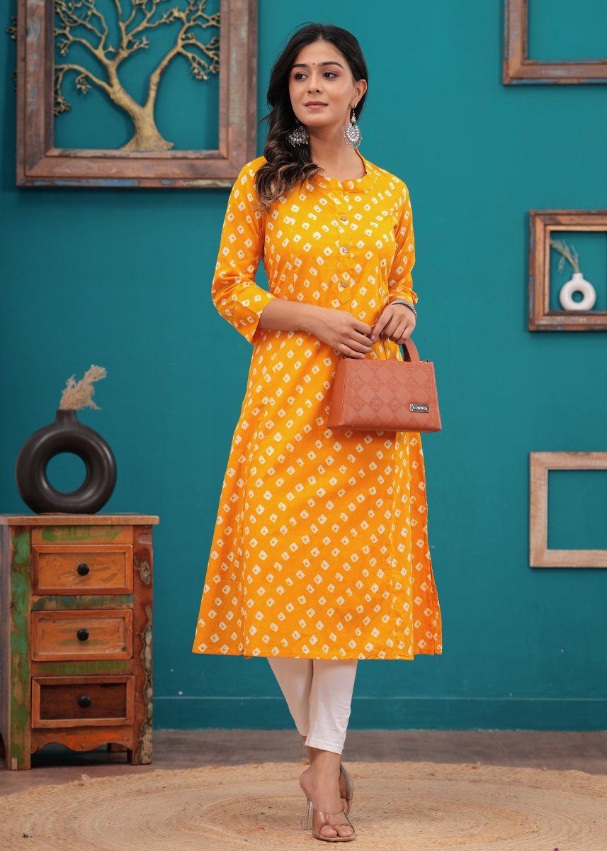 Pure Sangeri Cotton Print Kurti - Yanchi