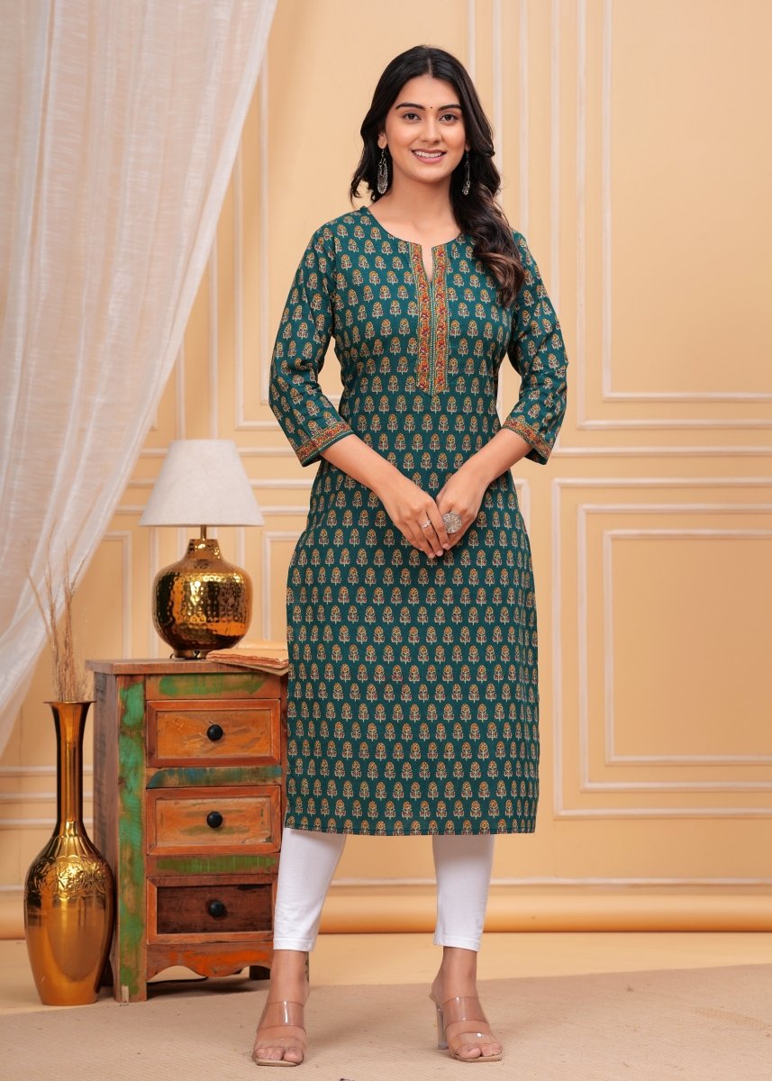 Pure Sangeri Cotton Print Kurti - Yanchi