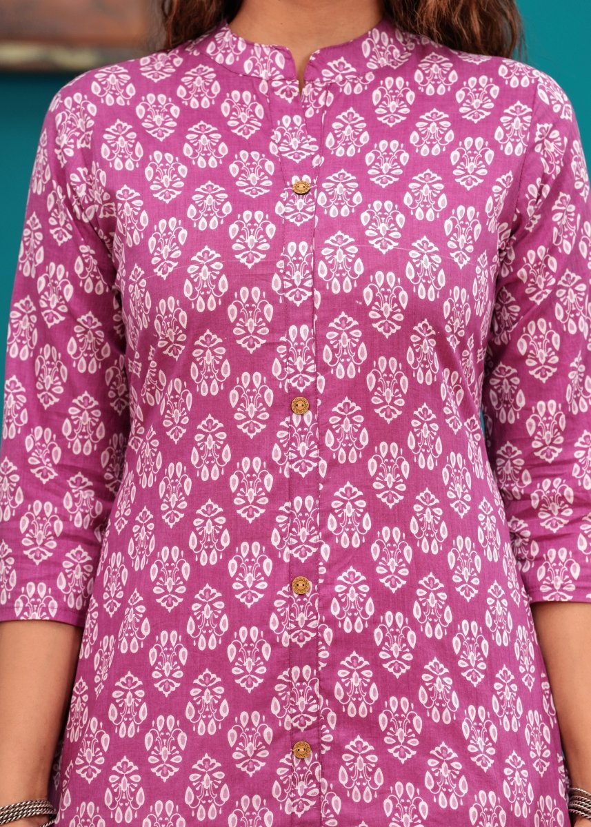 Pure Sangeri Cotton Print Kurti - Yanchi