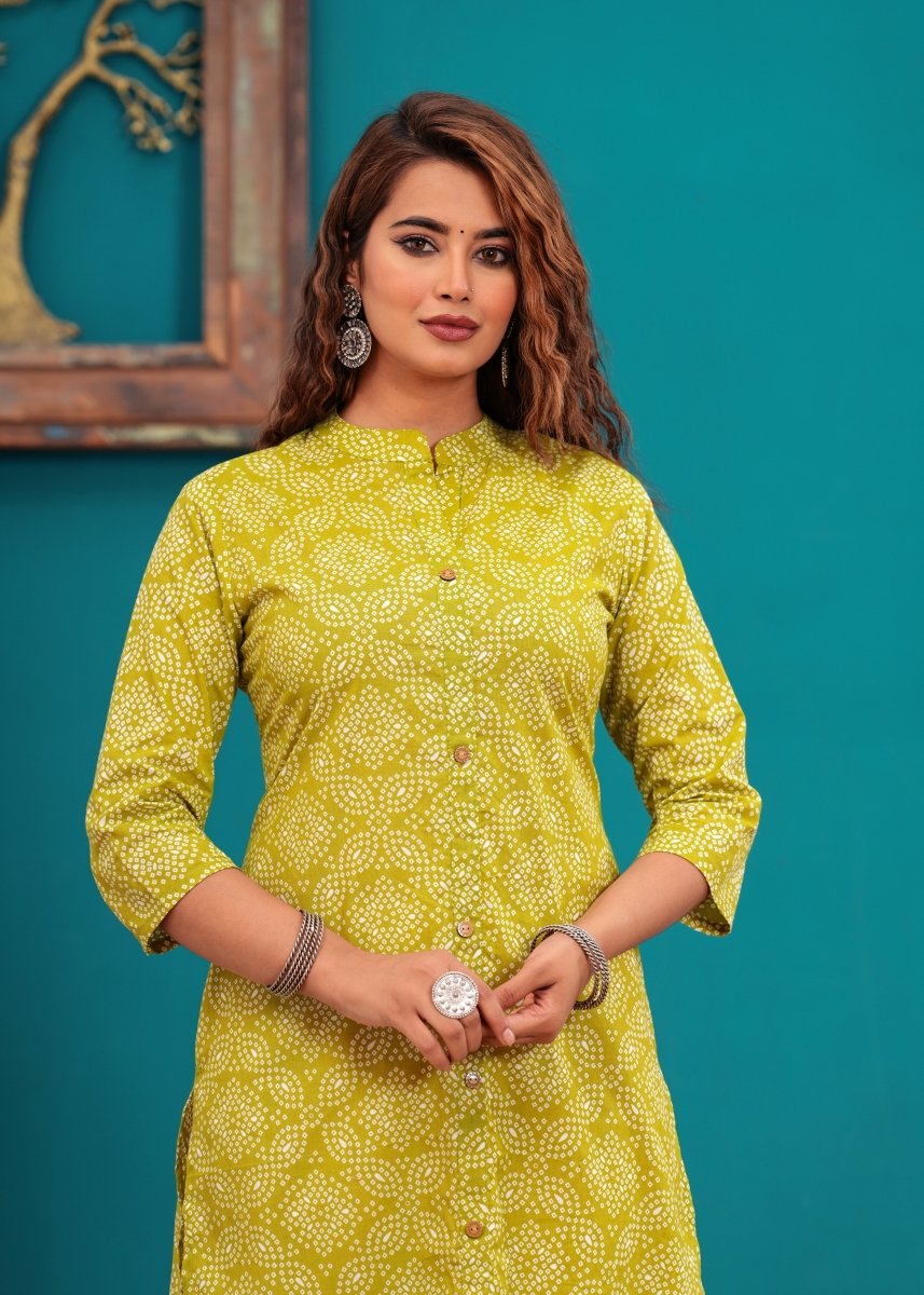 Pure Sangeri Cotton Print Kurti - Yanchi