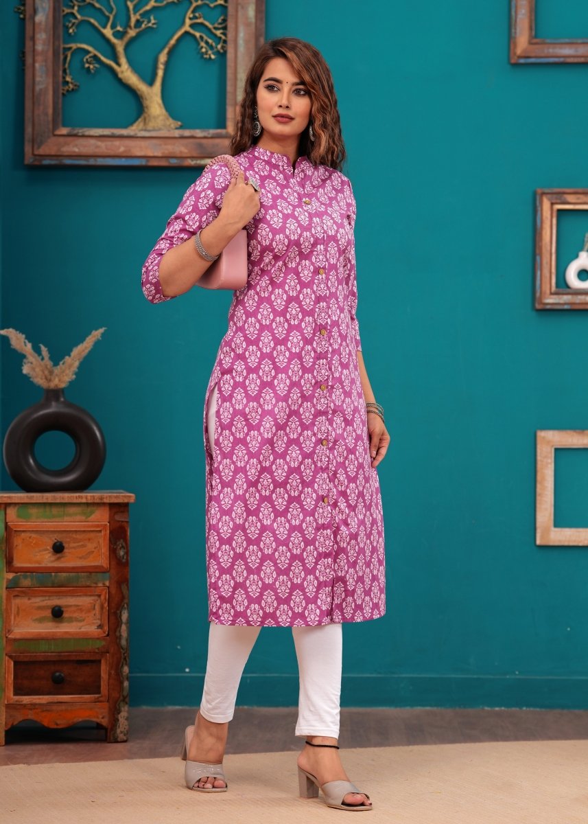 Pure Sangeri Cotton Print Kurti - Yanchi