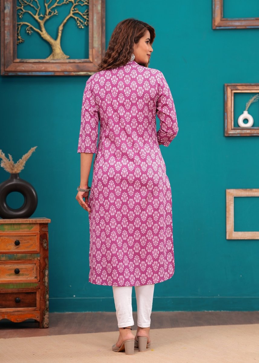 Pure Sangeri Cotton Print Kurti - Yanchi