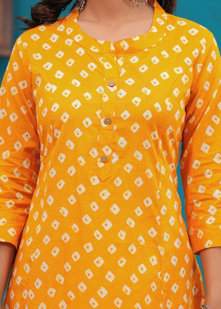 Pure Sangeri Cotton Print Kurti - Yanchi