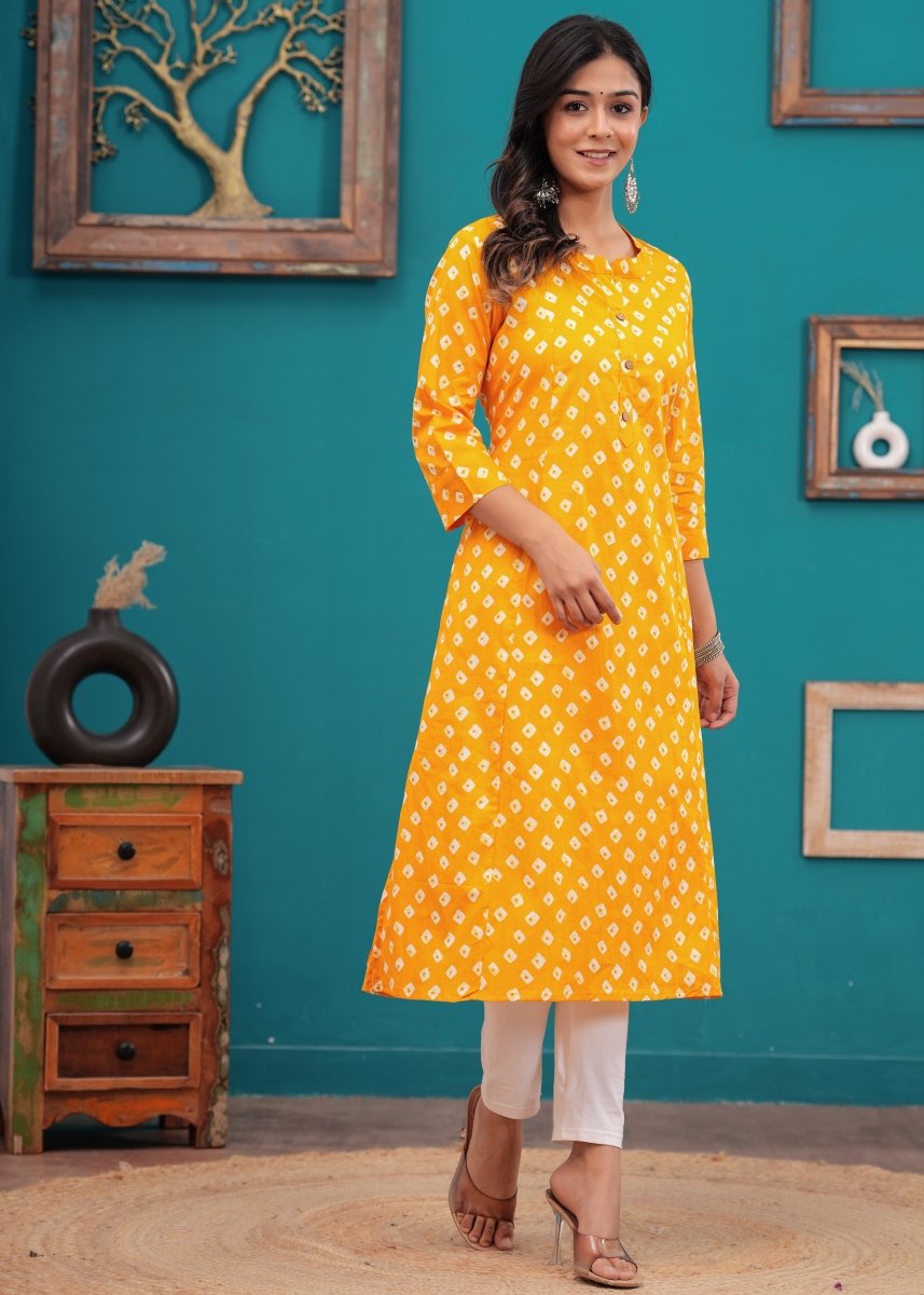 Pure Sangeri Cotton Print Kurti - Yanchi