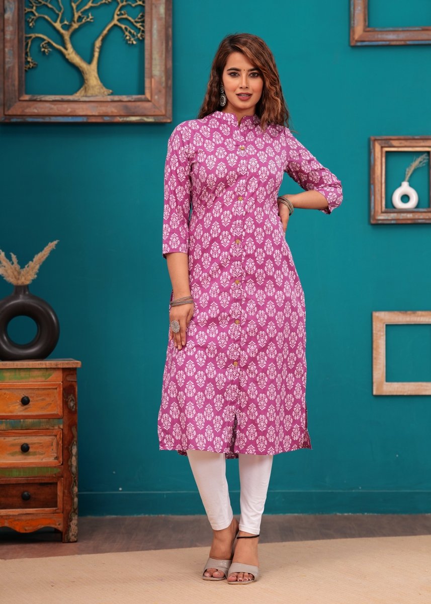 Pure Sangeri Cotton Print Kurti - Yanchi