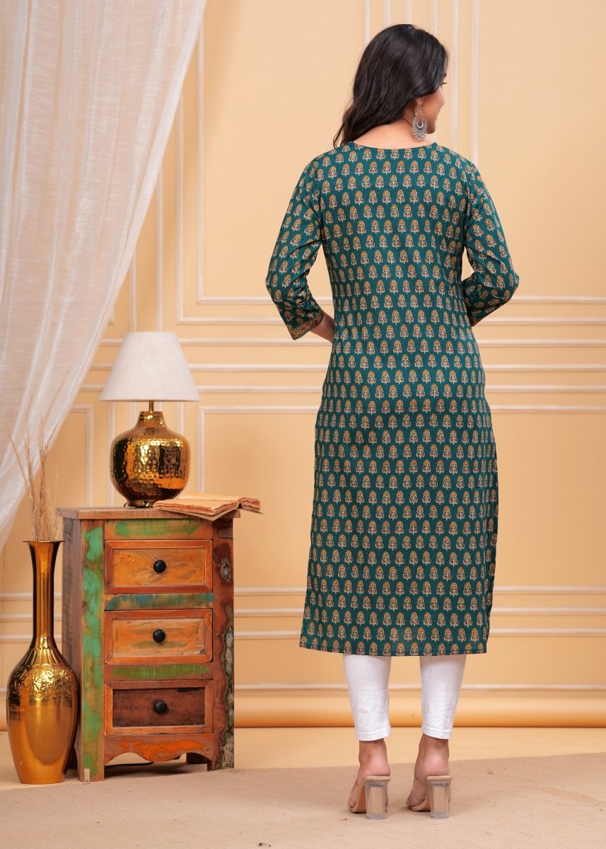 Pure Sangeri Cotton Print Kurti - Yanchi