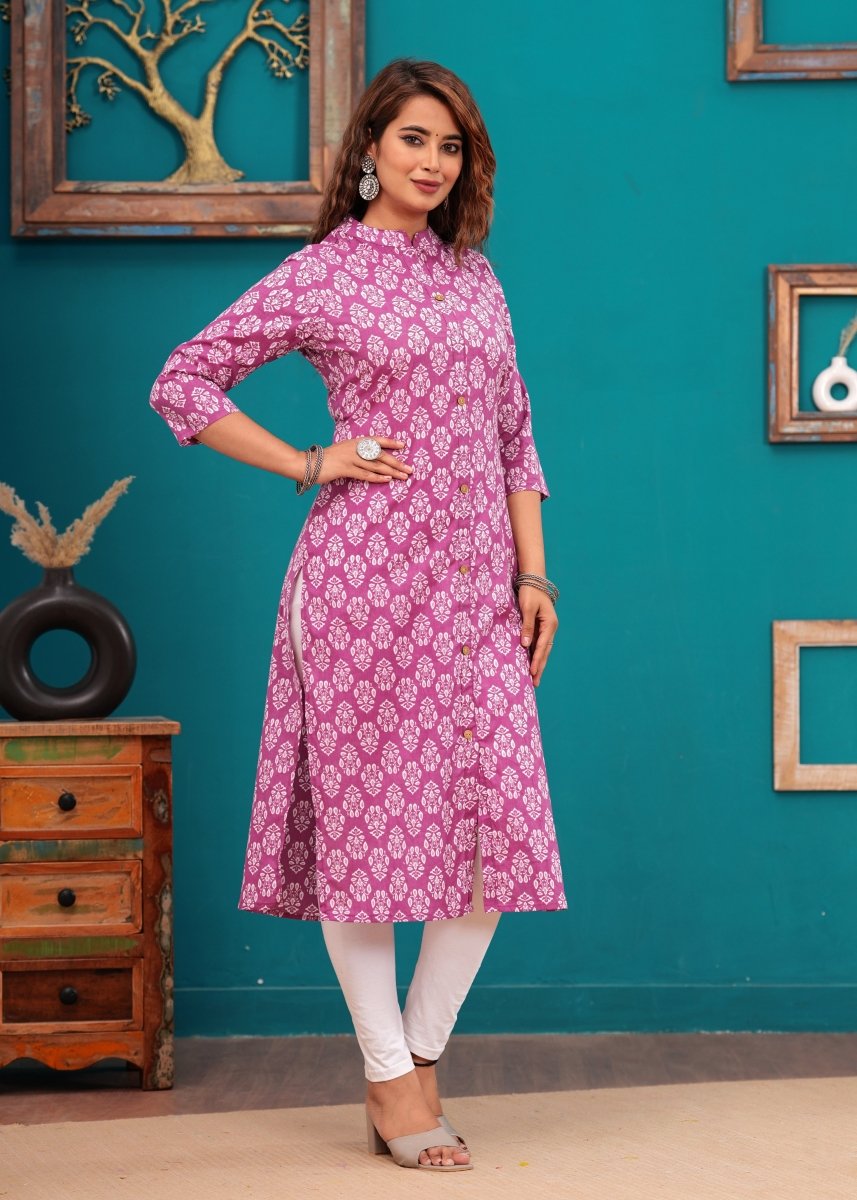 Pure Sangeri Cotton Print Kurti - Yanchi