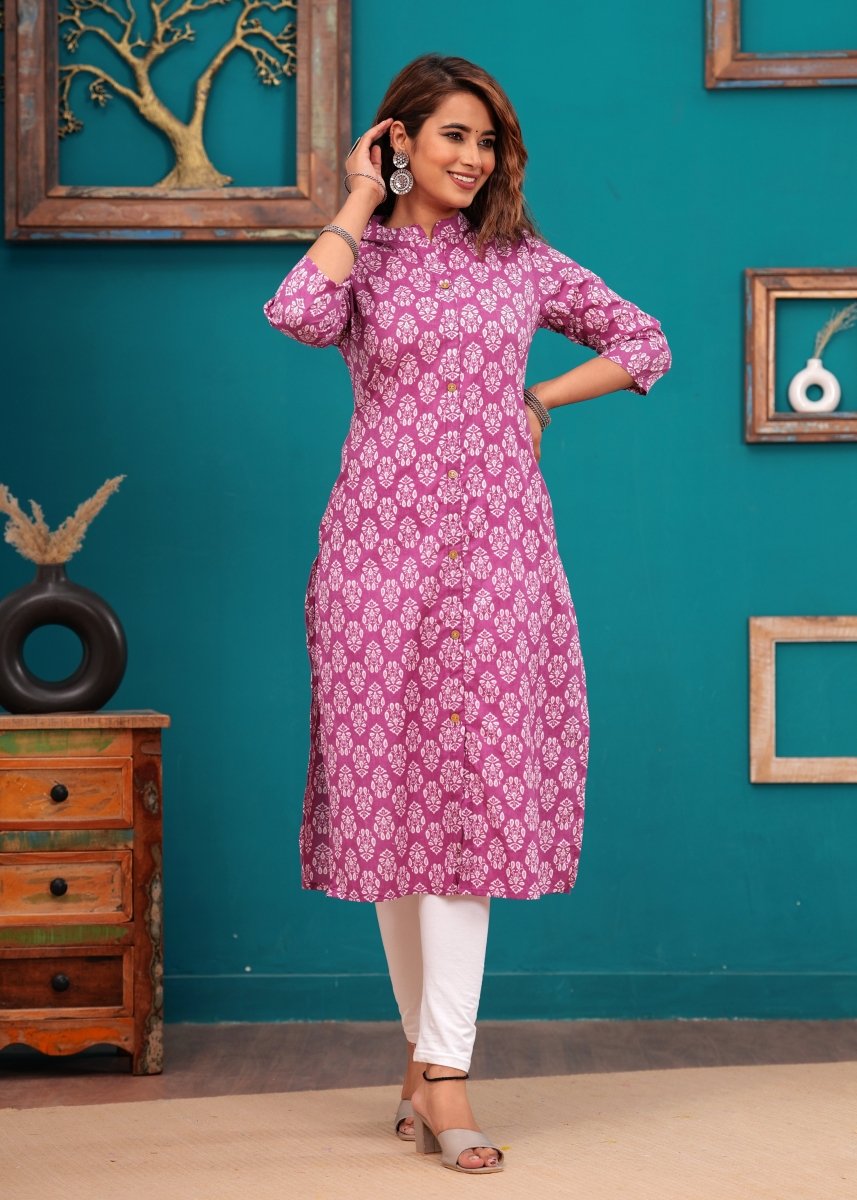 Pure Sangeri Cotton Print Kurti - Yanchi