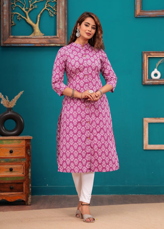 Pure Sangeri Cotton Print Kurti - Yanchi