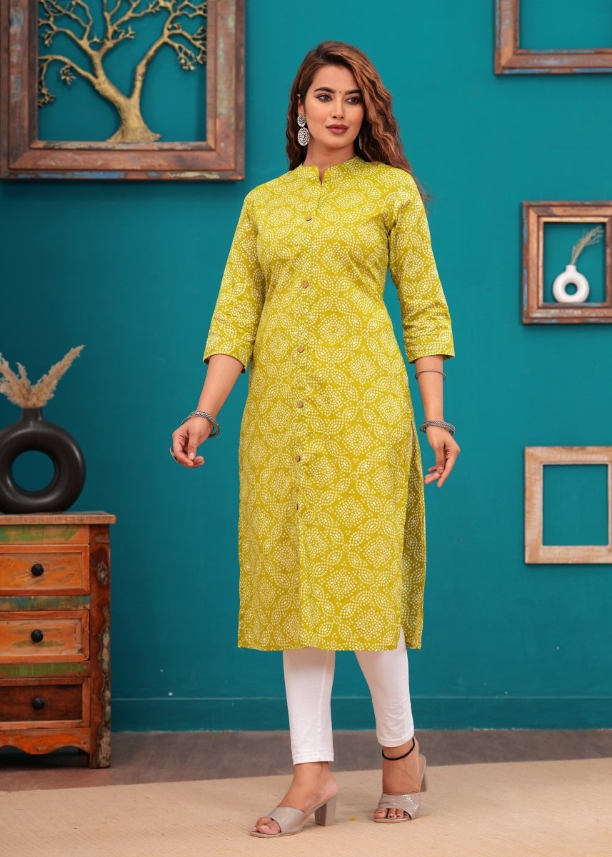 Pure Sangeri Cotton Print Kurti - Yanchi